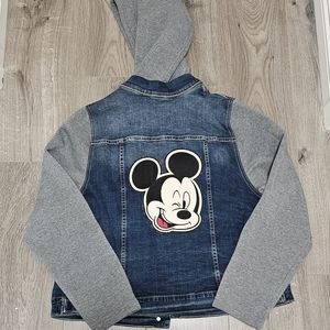 Disney Mickey Mouse Hooded Jean Jacket